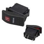 PowerMaster Buzdolabı Sembollü Işıklı 3 Pinli On-Off 12-24V Marin Switch