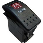 Powermaster Buzdolabı Sembollu Lambalı Işıklı Araç On Off Aç Kapa Anahtar Düğme Oto Için 12-24 Volt Switch 3 Pinli