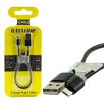Powermaster Datalıne C Type Örgülü Kısa Data ve şarj Kablosu