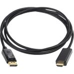 Powermaster Display To HDMI 1.8 Metre Kablo Displayport Kablo 1.62-2.7 Gbps Aktarım Hızı