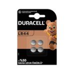 Powermaster Duracell LR44 1.5 Volt Düğme Pil (4lü Paket) - Kırmızı
