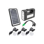 Powermaster GD-8017T Solar Panelli 3 Ampullü Aydınlatma Sistemi