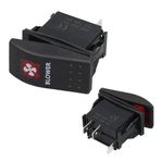 PowerMaster Havalandırma Sembollü Işıklı 3 Pinli On-Off 12-24V Marin Switch