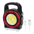 Powermaster HB-6678C Cob Ledli 20 W 3 Kademeli Şarj Edilebilir Usb Çıkışlı Solar Lamba