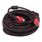Powermaster HDMI Kablo 10 Metre Siyah Örgülü Yüksek Hızlı Oksijensiz Bakır Malzeme