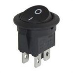 Powermaster IC-133-4 4 Pinli On-Off Işıksız Yuvarlak Anahtar