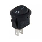 Powermaster IC-134E Mini Yuvarlak 2 Pin Işıksız ON-OFF Anahtar