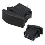 Powermaster Ince Işık Sembollü Işıklı 3 Pinli On-Off 12-24V Marin Switch