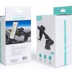 Powermaster JX-007 Vantuzlu Boy Ayarlı Siyah Araç İçi Telefon Tutucu