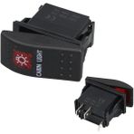 Powermaster Kabin Sembollü Işıklı 3 Pinli On-Off 12-24V Marin Switch - Renkli