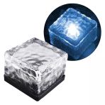 Powermaster Mavi Renk Tuğla Görünümlü Solar Ledli Bahçe Aydınlatma Su Geçirmez Toz Geçirmez Otomatik Açma Kapama