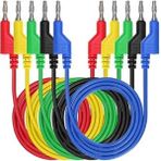 Powermaster P1036 5 Renkli 1 Metre 1000V - 19A Multımetre Test Uçları Kablo Kiti - Siyah