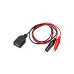Powermaster P190263S3100 Pm-28659 Usb Dişi - Küçük Krokodil Uçlu 5V 2A Test Kablosu 60 Cm