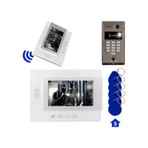 Powermaster Parmak Izi Girisli Goruntulu Diafon Kapi Zili Sistemi 1 Dairelik Gece Goruslu Dokunmatik Ekran Interkom