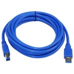 Powermaster PM-15504 USB 3.0 Mavi 1.8 mt Yazıcı Kablosu