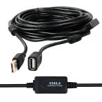Powermaster PM-19955 USB 2.0 Siyah Chipset 10 mt USB Uzatma Kablosu