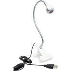 PowerMaster PM-20042 COB LED Akrobat Mandallı USB 6500K Beyaz Masa Lambası - 1 - 10 W