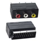 Powermaster PM-2067 Scart Erkek RCA Dişi Ara Mini Adaptör