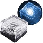 Powermaster PM-21649 Solar Mavi Ledli Tuğla Görünümlü Bahçe Dekorasyon Aydınlatma - Çok Renkli
