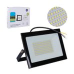 Powermaster PM-22572 100W 220V 6500K IP66 Siyah Slim Kasa Beyaz Led Projektör