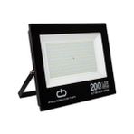 Powermaster PM-22583 200 Watt - 220 Volt Beyaz 6500K IP66 120* Işık Açısı Siyah Slim Kasa LED Projektör - Şeffaf
