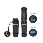 Powermaster Pm-24598 Dişi - Dişi Ip 68 Su Geçirmez 3.0 Usb-A Konnektör