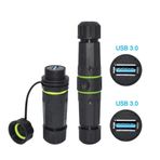 Powermaster Pm-24598 Dişi - Dişi Ip68 Su Geçirmez 3.0 Usb-A Konnektör