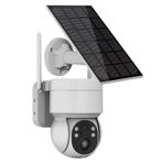 Powermaster PM-26196 4 MP 1080P Icsee Solar Güneş Panelli Dış Mekan WIFI IP Kamera