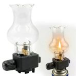 Powermaster Pm-28778 Cam Fanuslu Gaz Kartuş Uyumlu Nostaljik Kamp Lambası