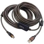 Powermaster Pm-29486 Şeffaf Chipset 10 Metre Usb 2.0 Yazıcı Kablosu