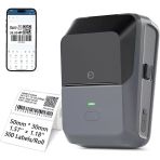 Powermaster Pm-29886 Çok Amaçlı Bluetooth Destekli Taşınabilir Akıllı Termal Etiket Yazıcısı