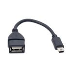 Powermaster PM-31823 USB Mini 5p Otg Data Kablosu 15 cm Siyah