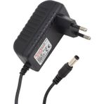 POWERMASTER PM-4479 12 VOLT - 0.5 AMPER 5.5*2.5 MM UÇLU PLASTİK KASA PRİZ TİPİ ADAPTÖR - Siyah