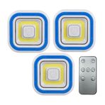 Powermaster PM-6936 COB Ledli Pilli Uzaktan Kumandalı Üçlü Lamba