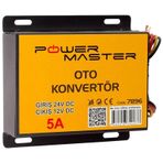 Powermaster PM-7896 24-12 Volt 5 Amper Oto Konvertör