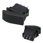 PowerMaster Sembolsüz Işıksız Yaylı 3 Pinli On-Off-On 12-24V Marin Switch