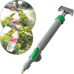 Powermaster SN-24910 Ayarlanabilir Basınçlı Su Köpük Püskürtme Başlığı Bahçe Sulama Araba Yıkama Tazyikli Su Püskürtme (Tüm Pet Şişelere Uyumlu) - Siyah