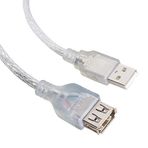 Powermaster Usb 1.5 mt Şeffaf Uzatma Kablosu
