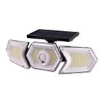 Powermaster W774A Solar Güneş Enerjili Geniş Açılı Çift Kanatlı 254 SMD Ledli 3 Modlu Beyaz İndüksiyon Lambası