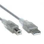Powermaster Yazıcı 2.0 Şeffaf 3 m Usb Kablo