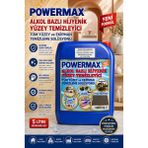 Powermax Alkol Bazlı Yüzey Temizleyici 5 Lt Hızlı Kuruma Özellikli Temizlik Ürünü