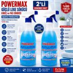 Powermax Güçlü Leke Sökücü Kireç ve Pas Sökücü 1000 ml X2 Set Banyo Temizleyici Güçlü Formül - 1 lt