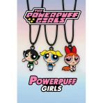Powerpuff Girls Bff 3'Lü Kolye Seti – Best Friends Forever Deri Renkli Şık Aksesuar (3 Adet)
