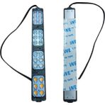 Powerr Led Aydınlatma 12 Volt 24 Watt 24 Ledli 203X26 mm 4 Renk Animasyonlu Kırmızı - Mavi-Amber-Beyaz Çakar Modül 5 Adet