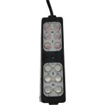 Powerr Led Aydınlatma 12 Volt 6 Watt 12 Ledli 104X26 mm Animasyonlu Beyaz-Amber Çakar Modül 5 Adet