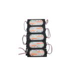 Powerr Led Aydınlatma 12 Volt Cob Ledli Animasyonlu Kırmızı - Mavi Çakar Modül 5 Adet