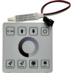 Powerr Led Aydınlatma 12V-24V Tek Renk Pixel Şerit LED Dokunmatik Cam Yüzey Kare Kontrol Ünitesi