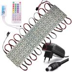 Powerr Led Aydınlatma 20 Adet 12 V 1,5 Watt Argb 5050 Pixel Cob LED Modül SP611E Tek Çıkışlı Sese ve Müziğe Duyarlı 3A Plastik Adaptörlü Set