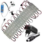 Powerr Led Aydınlatma 20 Adet 12 V 1,5 Watt Argb 5050 Pixel Cob LED Modül SP621 Bluetooth Cep Telefonundan Kumandalı 3A Plastik Adaptörlü Set