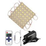 Powerr Led Aydınlatma 20 Adet 12 Volt 6 Watt 6 Lensli 3000K Günışığı 3030 Smd LED Modül 12A Tek Renk Rf Dimmer 3A Priz Tipi Adaptör Set